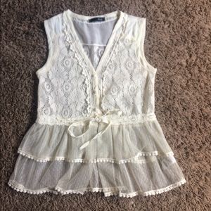 Lacey sheer top
